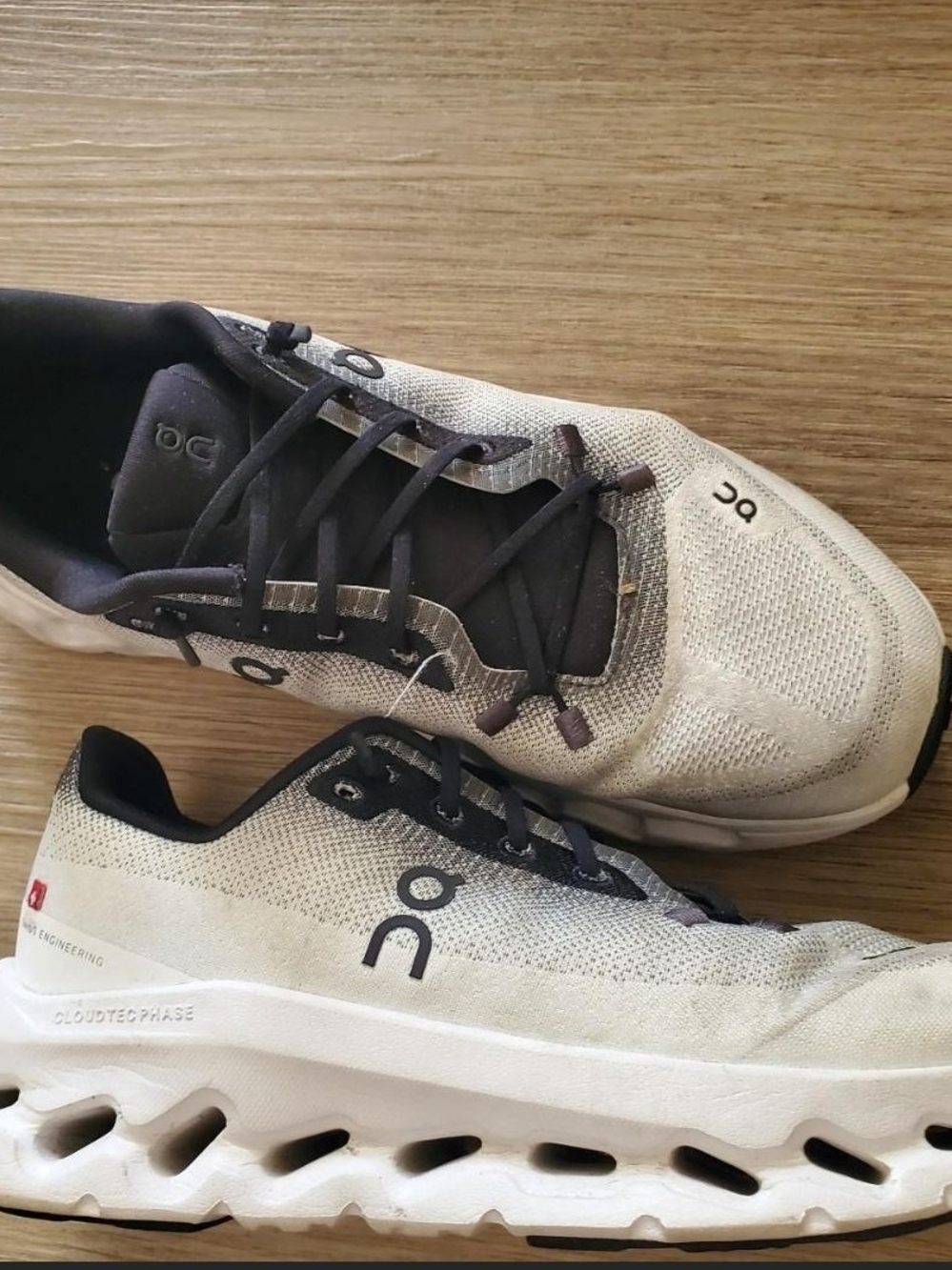 On Running Men's Athletic Shoes in White and Black